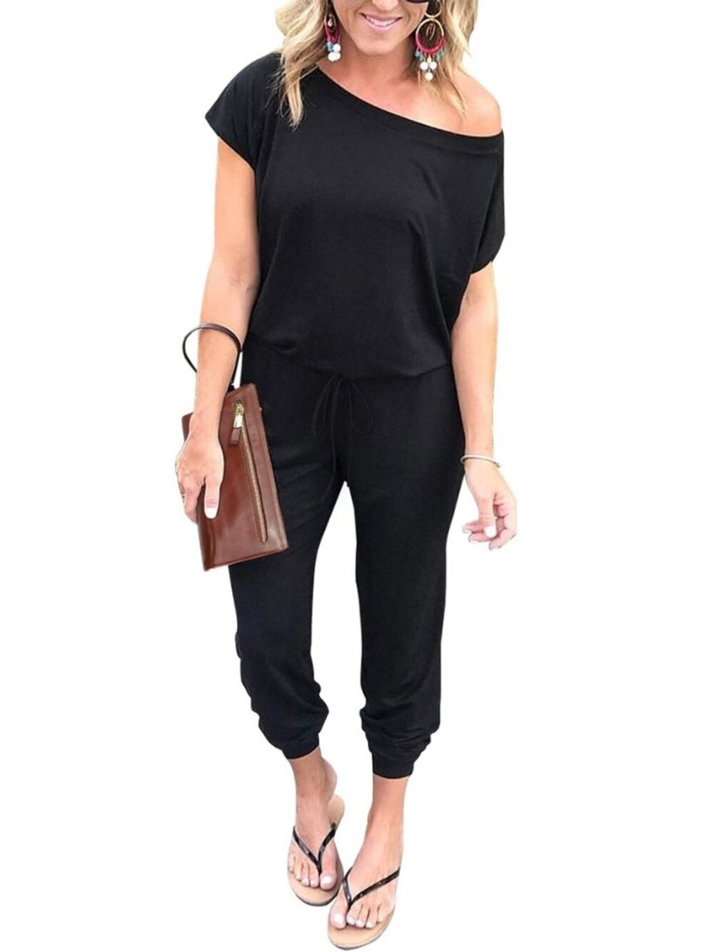 Jumpsuits for Women Summer Off Shoulder Romper